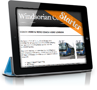 Microsite for Coach Hire - Windsorian Coaches